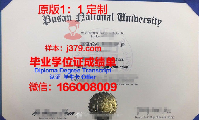 釜山国立大学毕业证书图片(釜山国立大学留学条件)
